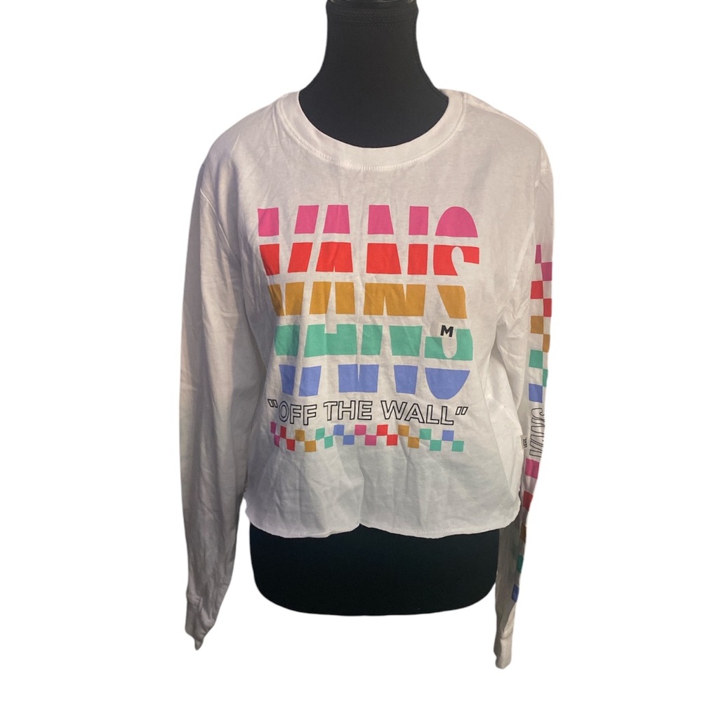 VANS CUTE LOGO DESIGN NWT CROP TOP M